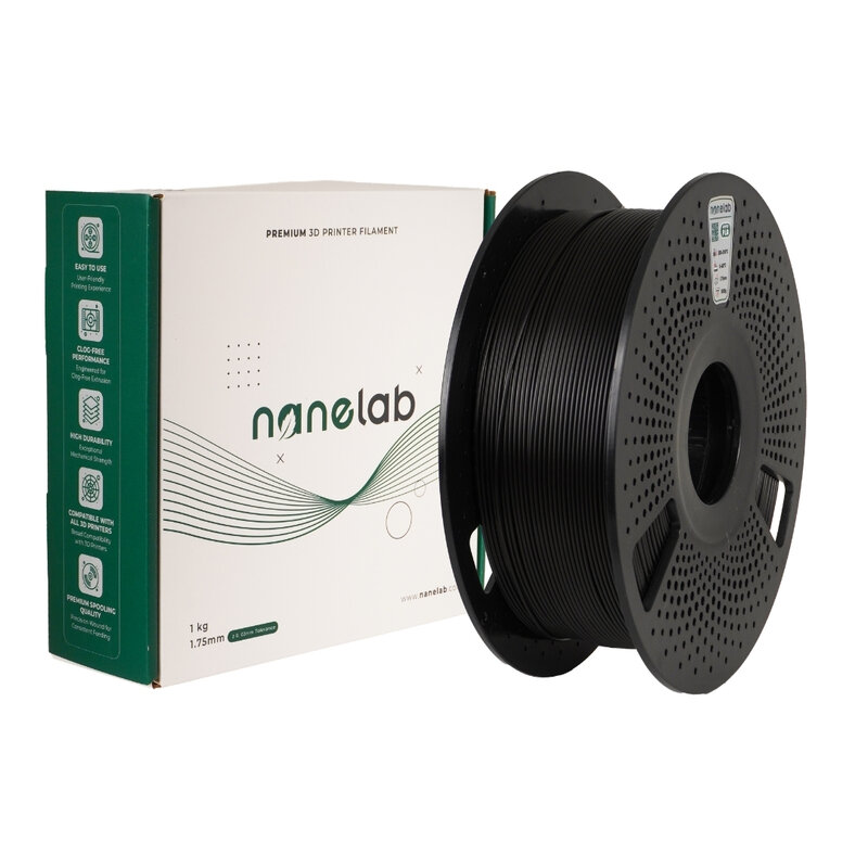 Nanelab - Nanelab Hyper PLA Siyah Filament - 1.75mm - 1Kg