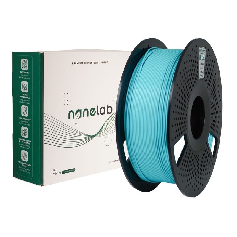 Nanelab - Nanelab Hyper PLA Turkuaz Filament - 1.75mm - 1Kg