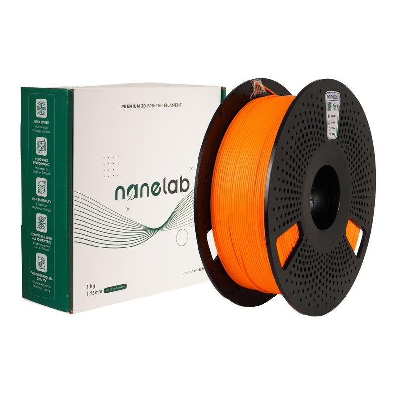 Nanelab - Nanelab Hyper PLA Turuncu Filament - 1.75mm - 1Kg