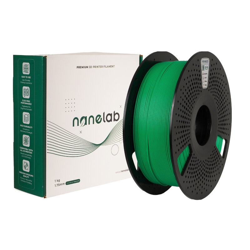 Nanelab - Nanelab Hyper PLA Yeşil Filament - 1.75mm - 1Kg