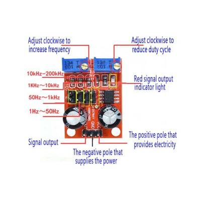 NE555 Darbe Modülatörü - Frekans ve Duty Cycle Ayarlı