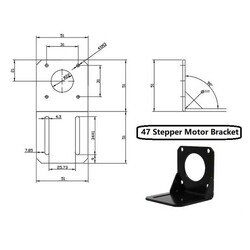 Nema 17 Step Motor Tutucu - L Bracket - 42mm - Thumbnail