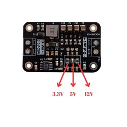 NX-Buck3A Fixed - Düşürücü Voltaj Regülatörü - Buck - 3.3V/5V/12V - 3A - Thumbnail