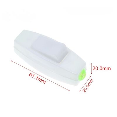 ON/OFF Rocker Switch AC 110V 220V 6A - Beyaz