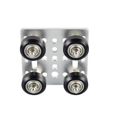 Openbuilds V Slot Rulmanlı Araba - 20x20mm Profil Uyumlu - Gümüş