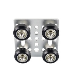 Openbuilds V Slot Rulmanlı Araba - 20x20mm Profil Uyumlu - Gümüş - Thumbnail