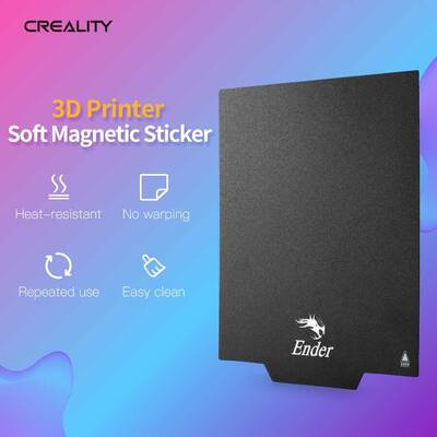 Orijinal Creality 235x235mm Soft Manyetik Tabla Seti - Ender 3/Pro/V2 Uyumlu
