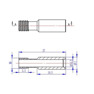 Orijinal Creality M7x27mm Barel - 1 Adet - Ender 3 V2 Uyumlu