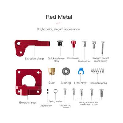 Orijinal Creality MK8 Extruder Seti - Yeni Versiyon