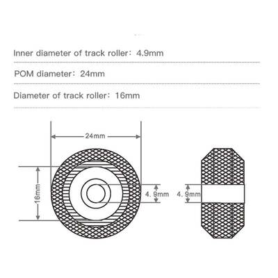 Orijinal Creality V Slot Tekeri -Ender 3/Pro/V2 Uyumlu