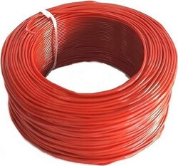 Özdirenç - Özdirenç 0.50mm Tek Damarlı Montaj Kablosu 100mt Kırmızı