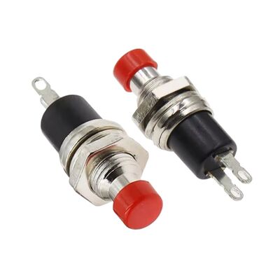 PBS-110 Push Button Yuvarlak Anahtar - Kırmızı - NO(Normalde Açık)