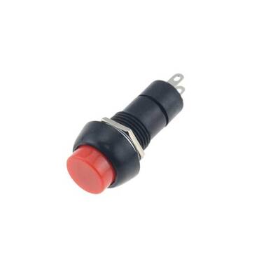 PBS-11A Kalıcı Push Buton - Anahtar - 12mm - Kırmızı