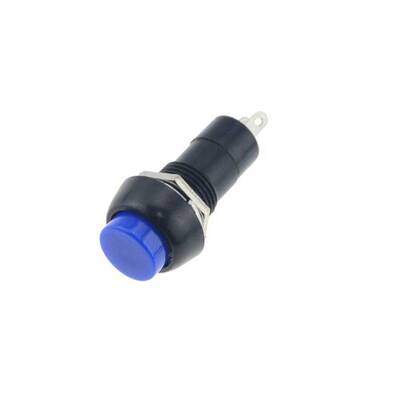 PBS-11B Yaylı Push Buton - 12mm - Mavi