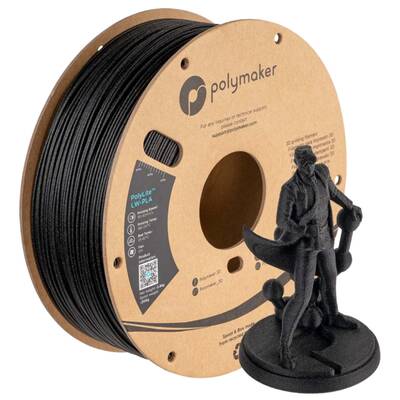 PolyLite LW-PLA Siyah Filament 1.75mm 800gr