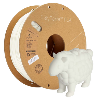 PolyTerra PLA Pamuk Beyaz Filament 1.75mm 1Kg