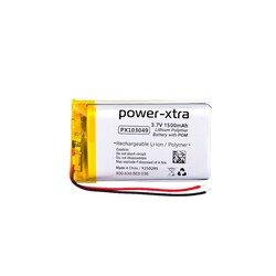 Power-Xtra - Power-Xtra PX103049 - 3.7V 1500 mAh Li-Polymer Pil - Devreli