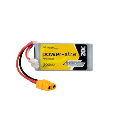 Power-Xtra PX1300XL3S - 3S1P - 11.1V 1300 mAh Li-Polymer Pil -20C