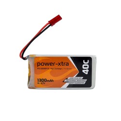 Power-Xtra - Power-Xtra PX1300XP1S - 1S1P - 3.7V 1300 mAh Li-Polymer Pil -40C