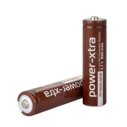 Power-Xtra - Power-Xtra PX18650-08LW - 3.7V 800 Mah Li-ion Şarjlı Pil - Başlı - 0.5C