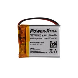 Power-Xtra - Power-Xtra PX402530 - 3.7V 250 mAh Li-Polymer Pil - Devreli
