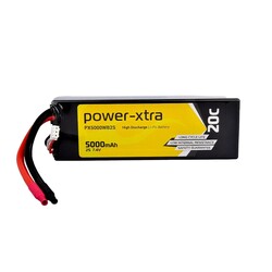 Power-Xtra - Power-Xtra PX5000WB2S - 2S1P - 7.4V 5000 mAh Li-Polymer Pil -20C