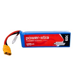 Power-Xtra - Power-Xtra PX6200WB3S - 3S1P - 11.1V 6200 mAh Li-Polymer Pil - 60C