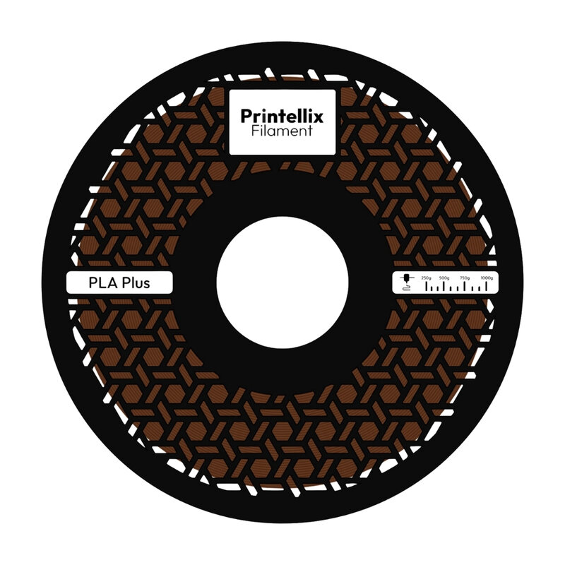 Printellix - Printellix PLA+ Kahverengi Filament 1.75mm 1kg
