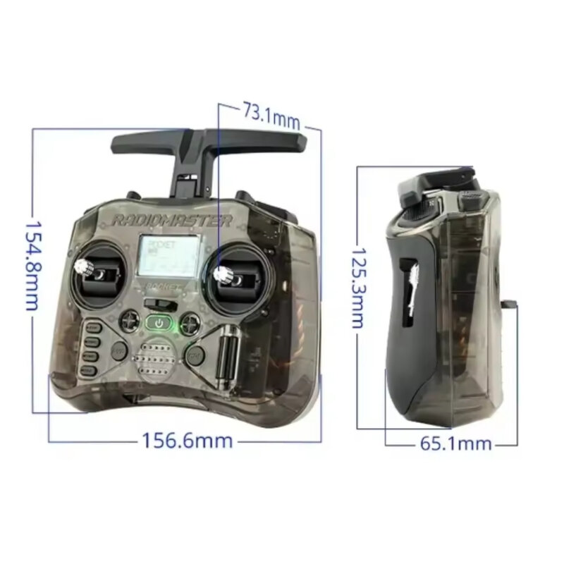 RadioMaster Pocket Charcoal RF Uzaktan Kumanda CC2500 - 2.4G