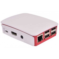 Raspberry Pi 3/2/B+ Muhafaza Kutusu - Beyaz Kırmızı - Thumbnail
