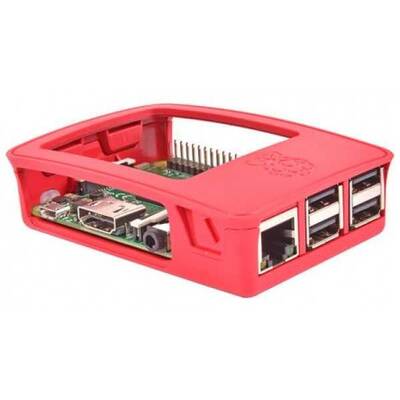 Raspberry Pi 3/2/B+ Muhafaza Kutusu - Beyaz Kırmızı