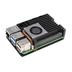 Robo90 - Raspberry Pi 5 Uyumlu Tek Fanlı Alüminyum Kasa Robo90 - Raspberry Pi 5 Uyumlu Tek Fanlı Alüminyum Kasa
