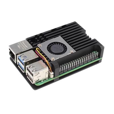 Raspberry Pi 5 Uyumlu Tek Fanlı Alüminyum Kasa Raspberry Pi 5 Uyumlu Tek Fanlı Alüminyum Kasa