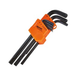 Robo90 - RİCO 9 Parça Düz Uzun Alyan Anahtar Takımı 013-RC0215