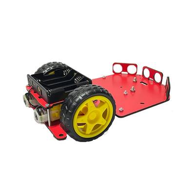 Robo90 2WD Çok Amaçlı Mobil Robot Platformu - Tahta - Arduino Uyumlu