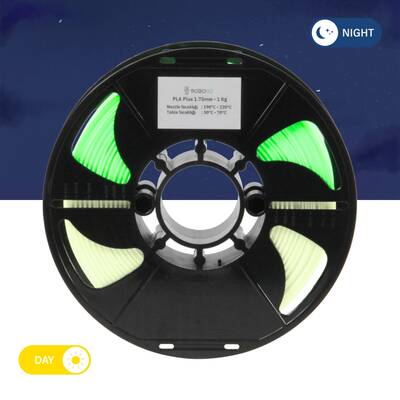 Robo90 Glow Yeşil PLA+ (Plus) Filament - 1.75mm - 1 Kg