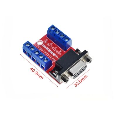 RS232 DB9 Dişi Terminal Bloğu