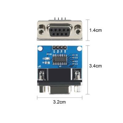 RS232 - TTL Çevirici Kart Modülü - Max3232