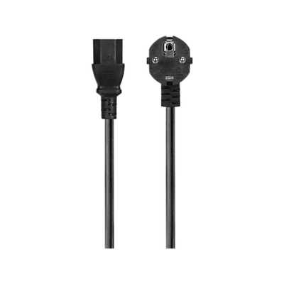 S-LINK SL-P175 1.5m 0.75mm Lüks Güç Kablosu Siyah
