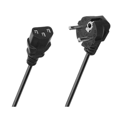 S-LINK SL-P175 1.5m 0.75mm Lüks Güç Kablosu Siyah