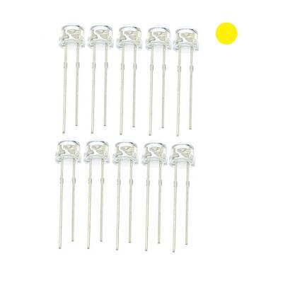 Sarı Şeffaf Mantar Led (10 lu paket)