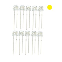 Robo90 - Sarı Şeffaf Mantar Led (10 lu paket)