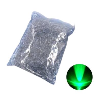 Şeffaf Yeşil Led - 5mm - 1000 Adet