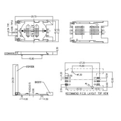 SIM Kart Soketi - Hinge Type - 6 Pin - Thumbnail