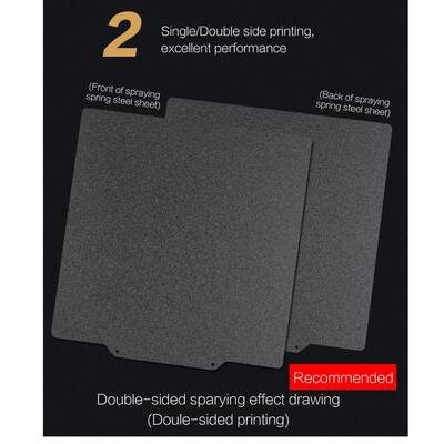 Siyah Pei Kaplı Yay Çeliği Manyetik Tabla - 235x235mm - Çift Yüzlü