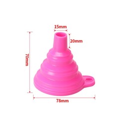 SLA 3D Yazıcı UV Reçine Filtre(Süzgeç)-Silikon Huni Seti - Pembe - Thumbnail