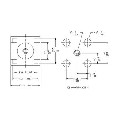 SMA 180 Derece RF Konnektör - 13.5mm - Dişi