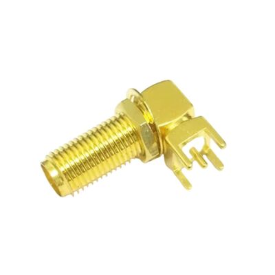 SMA 90 Derece RF Konnektör - Dişi - 17mm