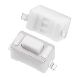 Smd Beyaz Buton - Switch - 3x6x4.3mm - Thumbnail