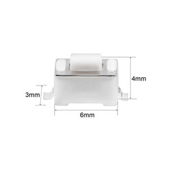 SMD Beyaz Buton - Switch - 3x6x4.3mm - Thumbnail